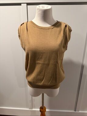 Lanvin Camel Brown Crewneck Sweater